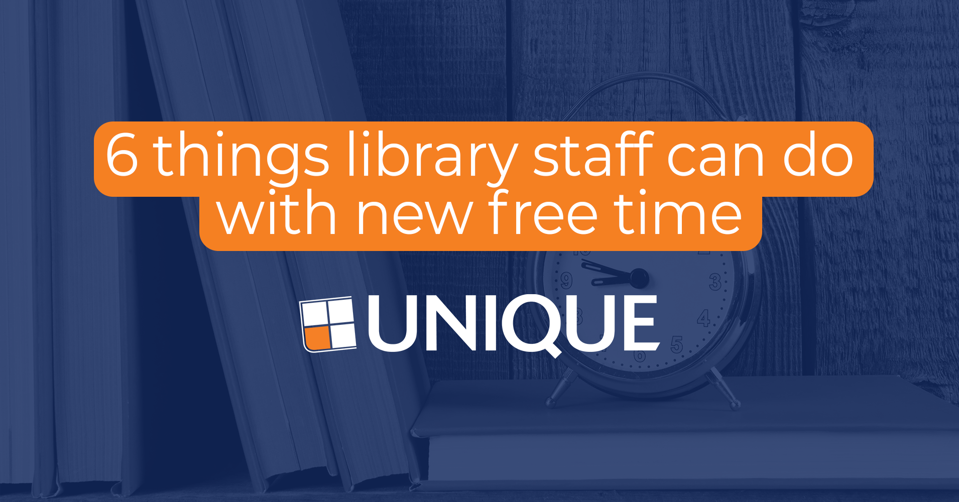 6 Things library staff can do with new free time